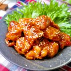 【甘辛ヤンニョムチキン】ごはんにもビールにも！