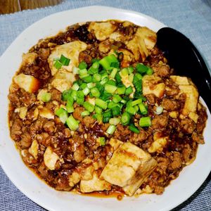 ヴェルの作ってみた!投稿(【本格麻婆豆腐】10分で完成！ごはんが止まらない ˊ˗)