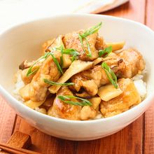 【エリンギ照り焼き丼】甘辛で食欲UP!