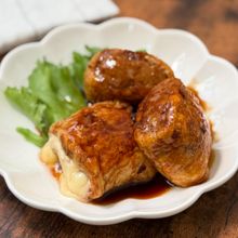 ご飯が進む！詰めるだけ簡単【油揚げつくね】