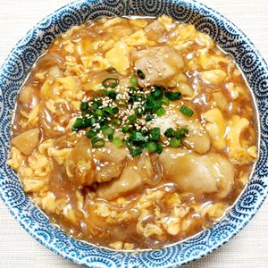 よっこの作ってみた!投稿(柔らか鶏肉の治部煮風親子煮【親子丼にも】)