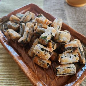 からこの作ってみた!投稿(【オクラの唐揚げ】まるでおやつ♡秒でなくなる!)