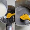 黒ごまプリン│お月見を楽しむ濃厚簡単和スイーツの工程3