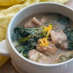 【冬限定】ちぢみほうれん草と鶏のおろし煮