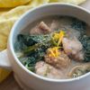 【冬限定】ちぢみほうれん草と鶏のおろし煮