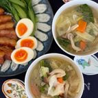 豚バラブロックで３品〜その③〜
豚骨スープ