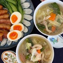 豚バラブロックで３品〜その③〜
豚骨スープ