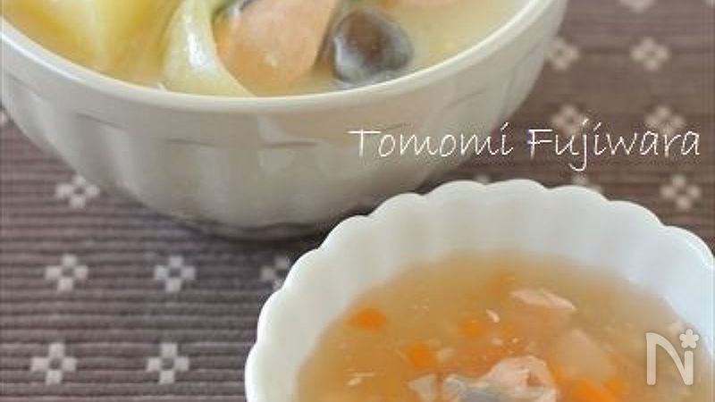 鮭の豆乳クリームシチュー By 藤原朋未 レシピサイト Nadia ナディア プロの料理家のおいしいレシピ