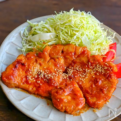 ご飯が進む！厚切り豚ロースのコク味噌ソテー