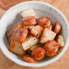 お弁当に！少量OK♪長芋とソーセージのめんつゆバター炒め