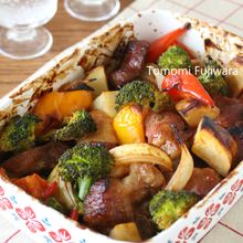 豚肉と野菜のバーベキューグリル