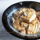 ふわふわ豆腐とたらの卵あんかけ