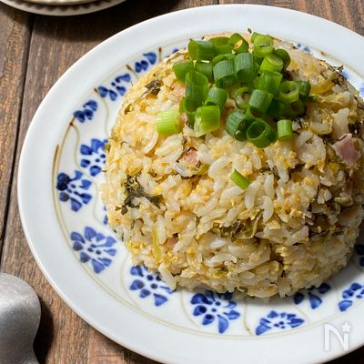 レンジde簡単！ごま高菜チャーハン！