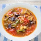 1品で1/2日分以上の野菜！カレー風味のラタトゥイユスープ