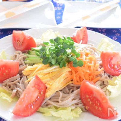 そばサラダ　長野県の名物料理