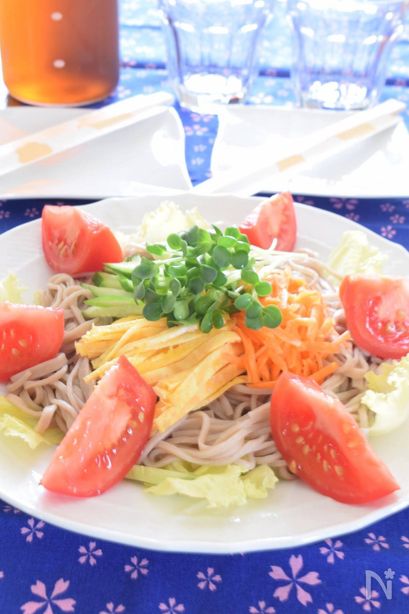 そばサラダ　長野県の名物料理