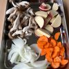だし香る♪【ほっこりさつまいもの豚汁風豆乳スープ】の工程1
