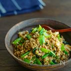 小松菜と豆腐の味噌豚そぼろ・ご飯のお供♪作り置きにも！