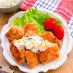 【大葉柚子タルタルがけ鮭フライ】さっぱりタルタルが美味しい！