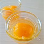 【びわゼリー】寒天で手軽に♪白ワインでちょっと大人の味。