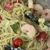 レモンとミントの香りさわやかアボカドとエビのスパゲッティーニの工程4