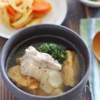 食べ応え満点♪鶏肉と厚揚げのぽかぽかスープ