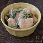 つるふわ食感！ささみとアスパラのヘルシーごまだれサラダ 