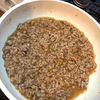 ニラとひき肉のあんかけ丼の工程5