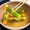 簡単おいしい♩ちくわチーズの大葉春巻きの工程3