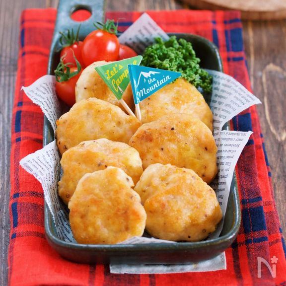 むね肉と豆腐のふわふわチーズナゲット【#作り置き#お弁当】