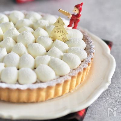 サクッと生地のXmasレアチーズタルト