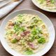 【和風カルボナーラ風リゾット】冷やご飯で簡単！野菜入り！