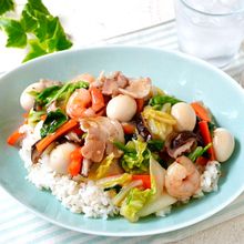 1食で栄養満点！だしで美味しい和風【中華丼】植物油・砂糖なし