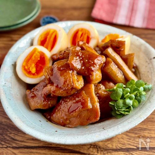 こっくり味しみ【鶏もも肉の角煮風】