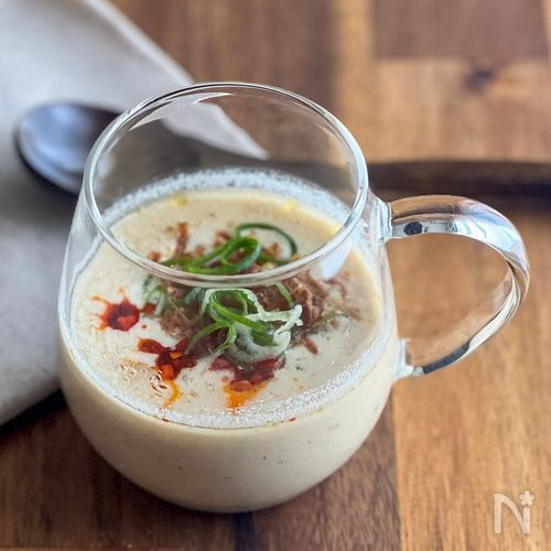 レンチン＆混ぜるだけ！冷たい豆乳スープ（シェントウジャン風）