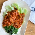 鯖缶まるごと！チンゲン菜のサバチリ