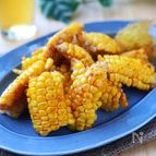 とうもろこしの唐揚げ バター醤油　ひげもウマい！