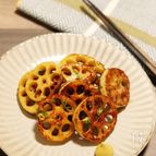 あっという間に完食♪れんこんの照り焼き