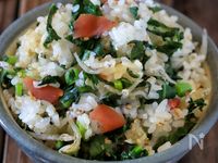 大根菜活用【梅ちりめん菜飯】〆飯にも♡