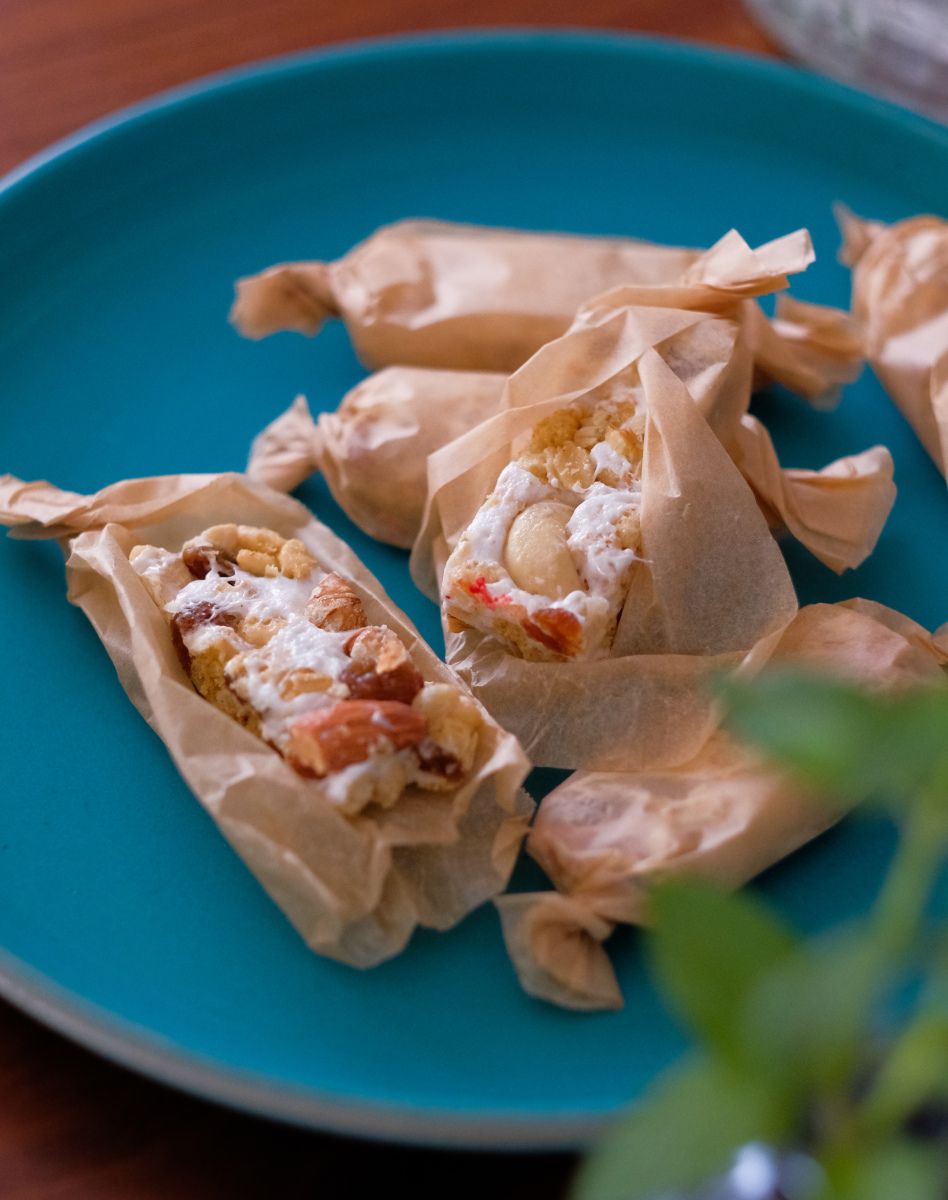 シリアルとナッツバーのレシピ