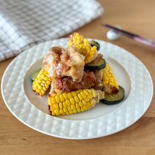 オーブンで作る夏野菜と鶏肉の甘辛スタミナ焼き