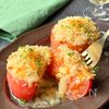 【トマトのツナチーズ焼き】サクじゅわ食感♡