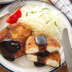 ふわふわ♡鶏むねひき肉の豆腐メンチカツ【冷凍作り置き・節約】