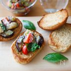 『なすとトマトのイタリアンオープンサンド』＃ブランパン