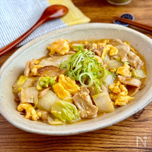 ごはんにピッタリ【豚バラと白菜のあんかけ】