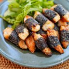 醤油の香りがたまらない♪ささみの磯辺焼き✨