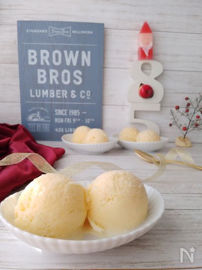 シャリ♪手作りバニラアイス