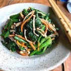 定番基本を美味しく【ほうれん草とえのきのごま和え】