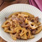 食べ尽くすまで止まらない！牛肉とれんこんのご飯が進むしぐれ煮