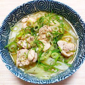 よっこの作ってみた!投稿(ゴマ油香る♡『鶏ネギうま塩うどん』)